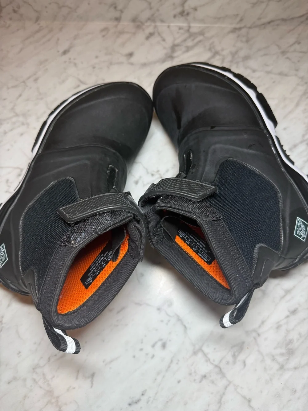 The Muck Boot Company Men's Black Slip-On Waterproof Work Boots